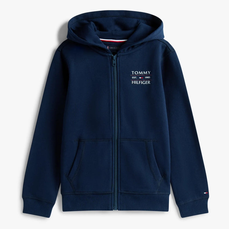 Tommy Hilfiger navy zip up hoodie - kb09568.