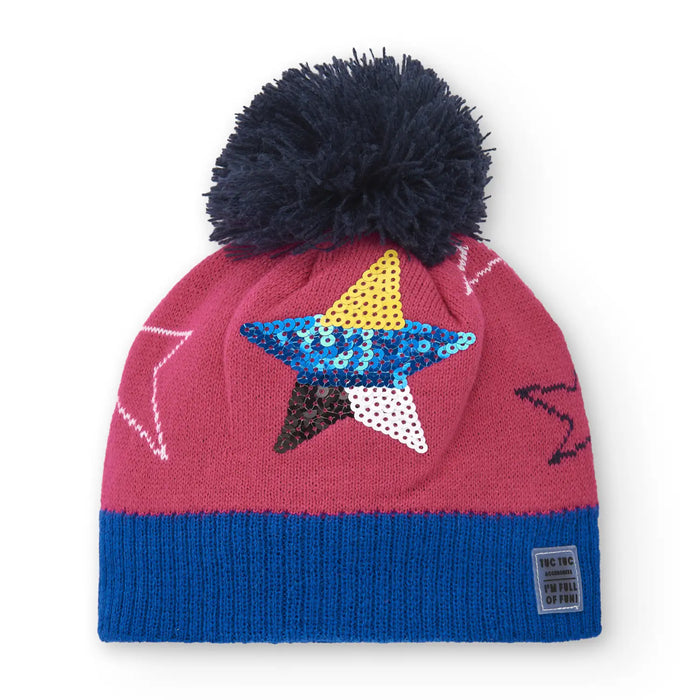 Tuc Tuc pink bobble hat - 11379869.