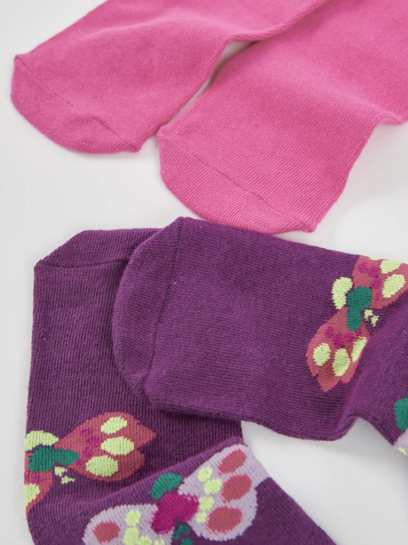 Closer view of the Tuc Tuc butterfly tights set.