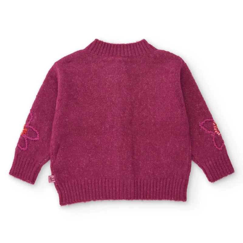 Back of the Tuc Tuc girl's cardigan.