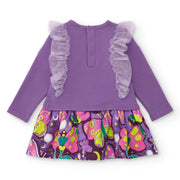 Back of the Tuc Tuc purple butterfly dress.