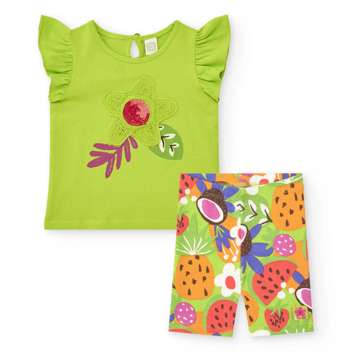 Tuc Tuc fruit print shorts set - 11389282.