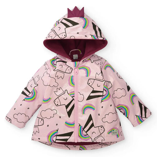 Tuc Tuc girl's pink glitter raincoat - 11399377.
