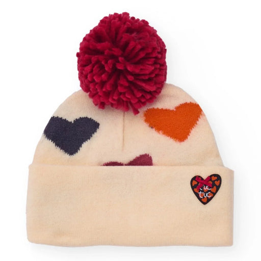 Tuc Tuc baby girl's heart bobble hat - 11399777.