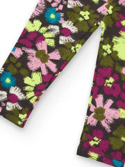 Tuc Tuc girl's leggings with painted floral pattern.