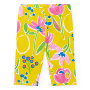 Tuc Tuc bright yellow printed leggings.