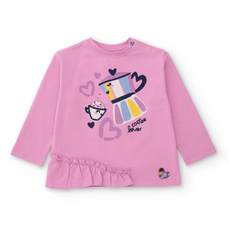 Tuc Tuc girl's long sleeve pink top.