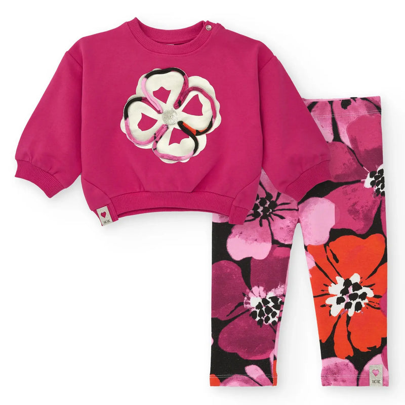 Tuc Tuc girl's printed leggings set - 11399088.