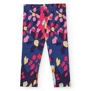 Tuc Tuc girls leggings with painted floral pattern.