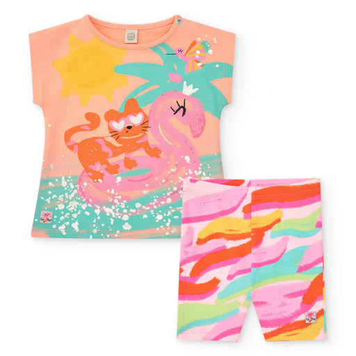 Tuc Tuc girl's printed shorts set - 11389388.