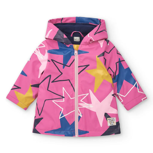 Tuc Tuc pink star raincoat - 11379897.