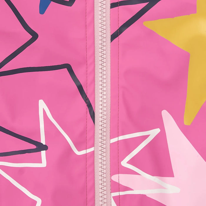 Closer view of the Tuc Tuc star raincoat.