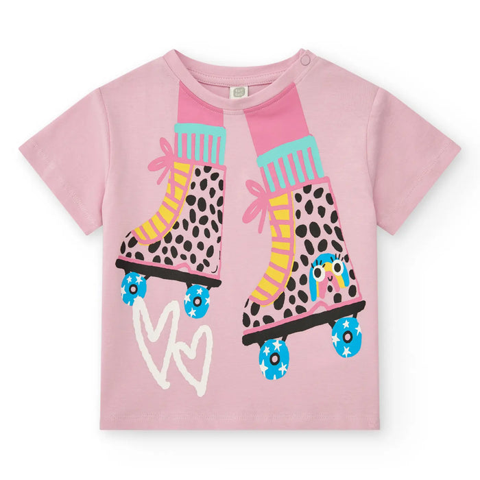 Tuc Tuc pink roller skate t-shirt - 11389782.