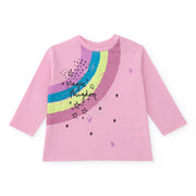 Tuc Tuc girl's long sleeve pink t-shirt.