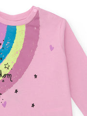 Tuc Tuc girl's t-shirt with rainbow print.