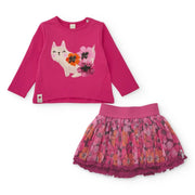 Tuc Tuc girl's pink tulle skirt set - 11399080.