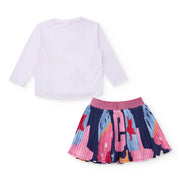 Back of the Tuc Tuc star skirt set.