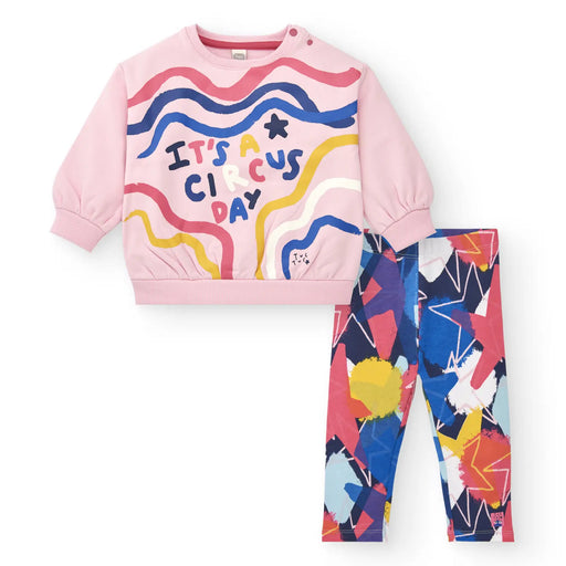 Tuc Tuc pink sweatshirt & leggings - 11379886.