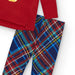 Girl's tartan print leggings. 