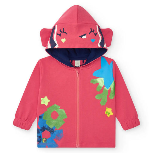 Tuc Tuc pink zip up hoodie - 11389893.