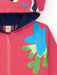 Tuc Tuc zip up hoodie with colourful flower design .