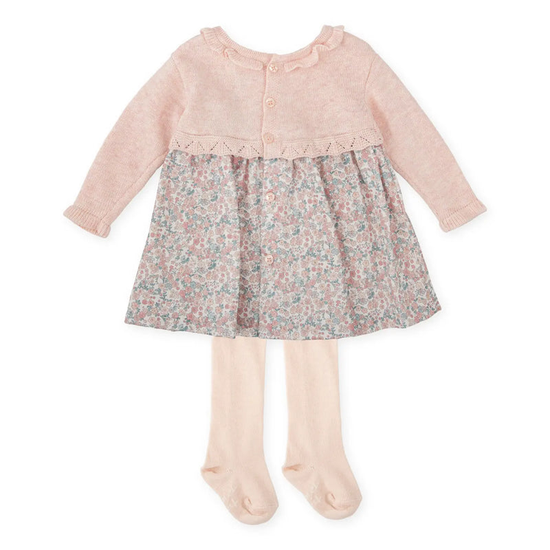 Rear view of the Tutto Piccolo bouquet dress.