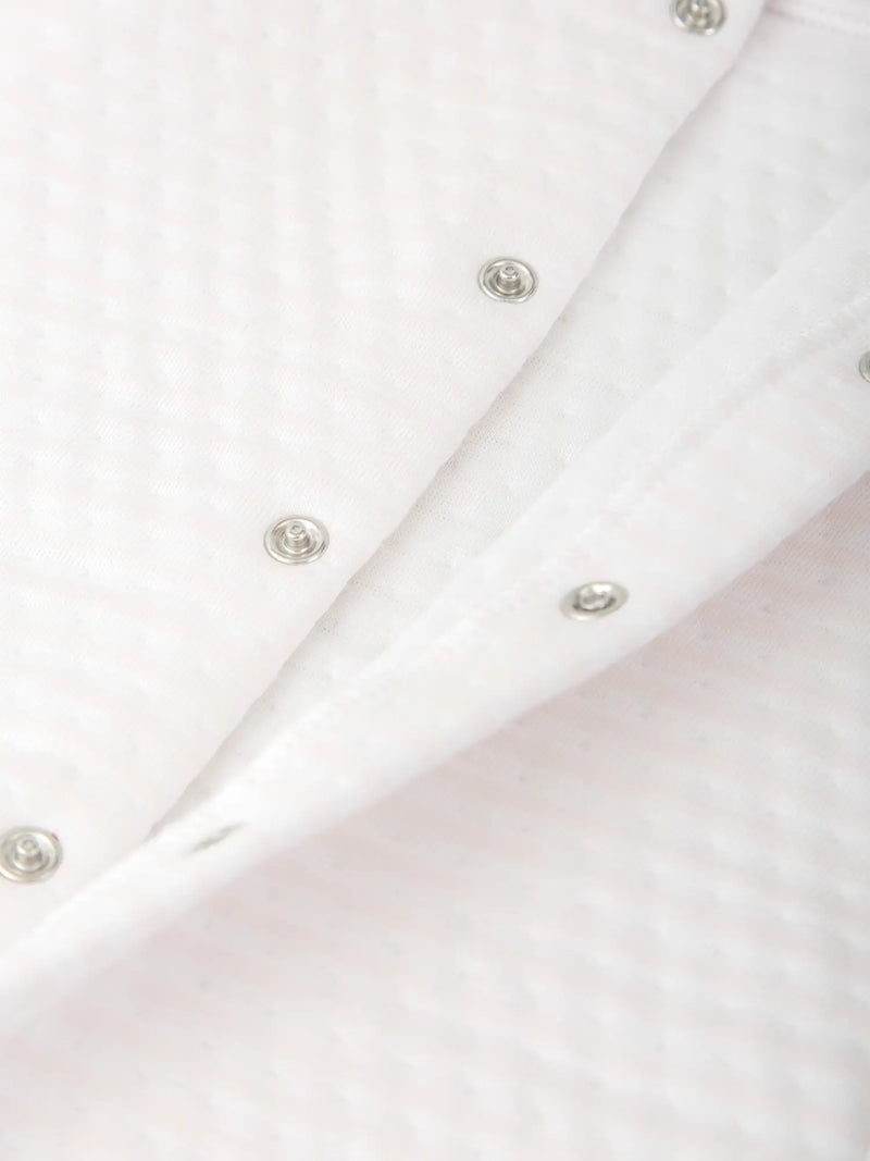 Closer view of the Tutto Piccolo dulce babygrow.