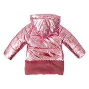 Back of the Tutto Piccolo pink sunset coat.