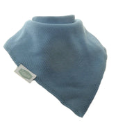Ziggle blue grey bandana bib.