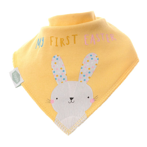 Ziggle yellow easter bunny bib - 0268.