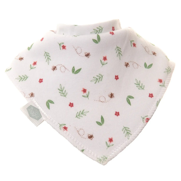 Ziggle white flower bib.