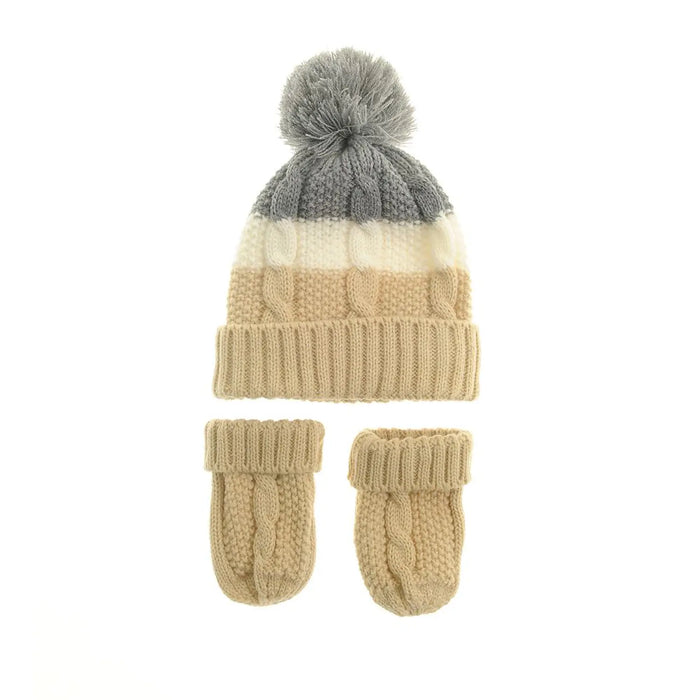 Ziggle Cable Knit Hat & Mittens