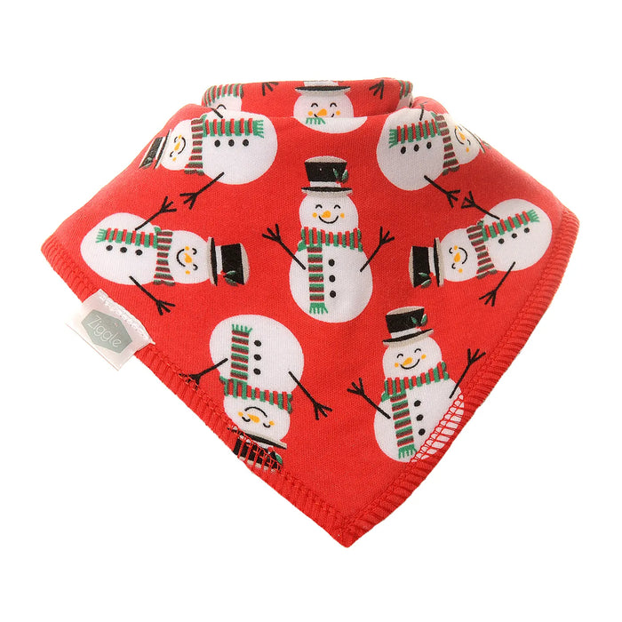 Ziggle Christmas Reds Bib Set - Pack 4