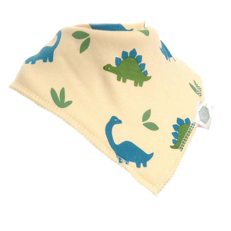 Ziggle Dinos & Stripes Bib Set - Pack 4