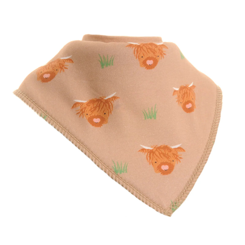 Ziggle cow print bib.