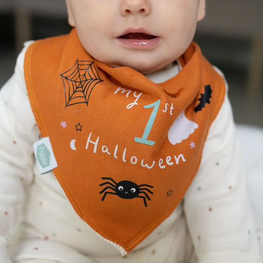 Closer view of the Ziggle my 1st halloween bib.