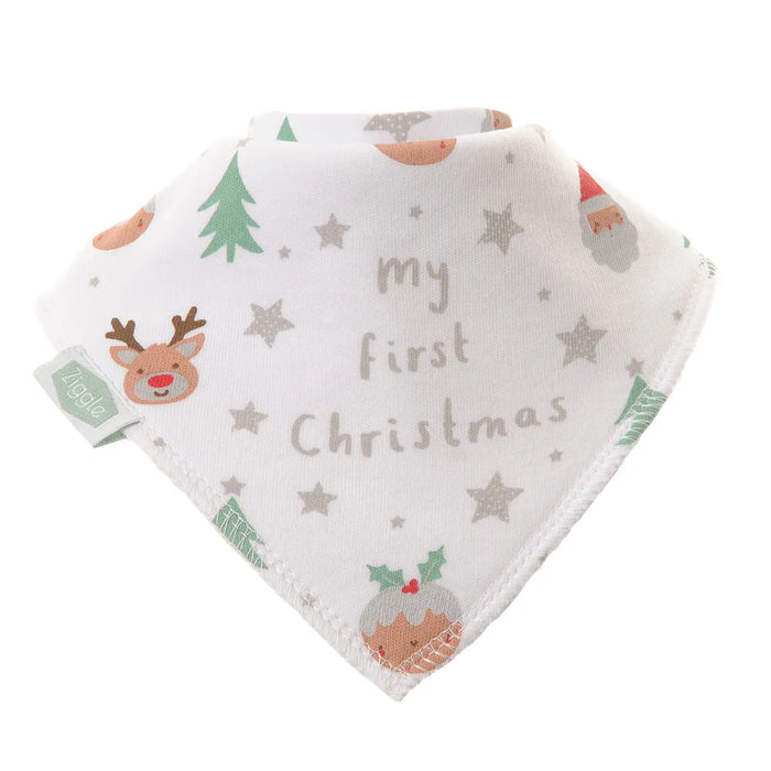 Ziggle My First Christmas Bib