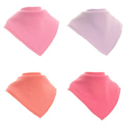 Ziggle girl's pink orchid petals bib set - fun5997.