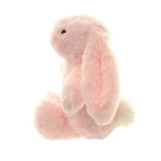 Side view of the Ziggle plush bunny.
