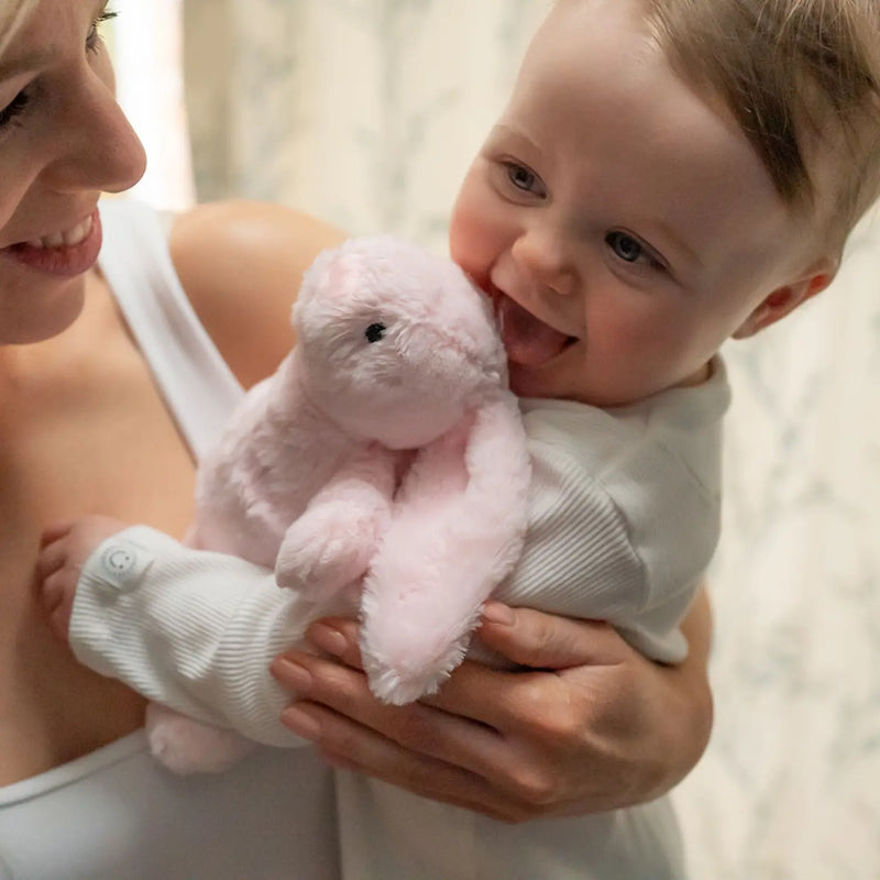 Closer look at the Ziggle plush bunny.