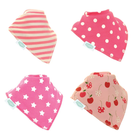 Ziggle pink pretty pinks bib set - fun6327.