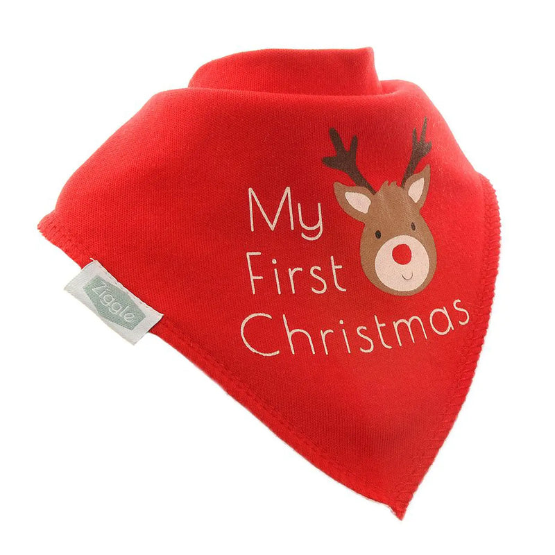 Ziggle my first christmas reindeer bib - fun0523.