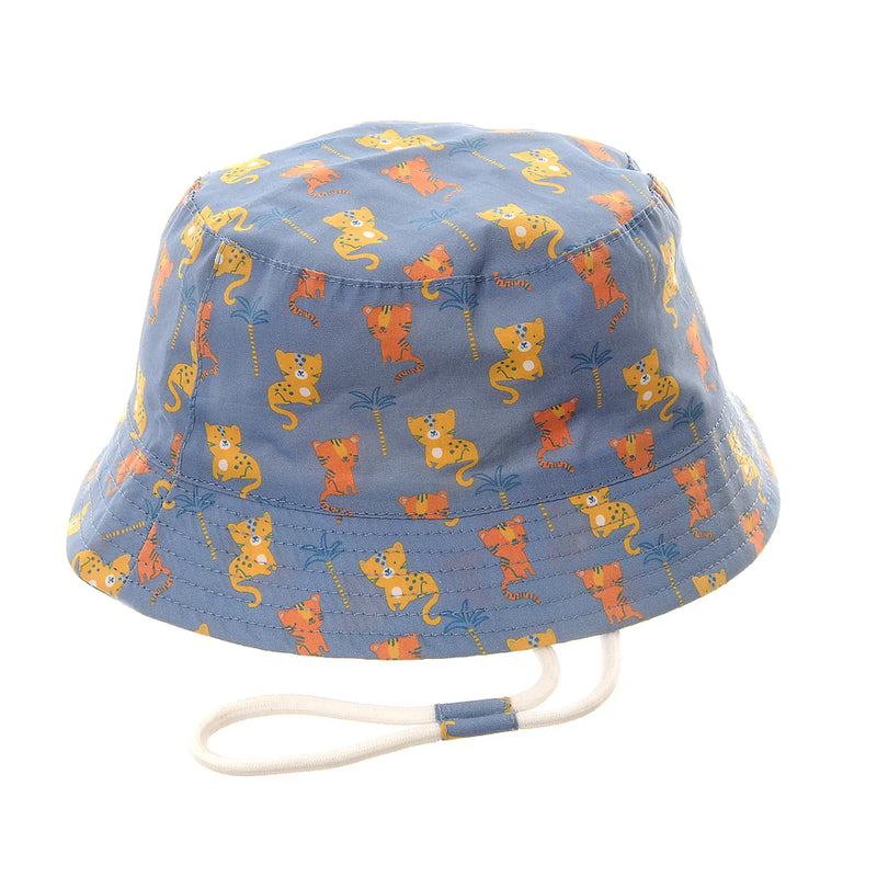 Ziggle Sun Hat - Tigers & Leopards.