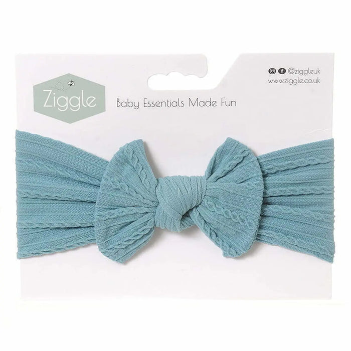 Ziggle Top Bow Headband - Teal