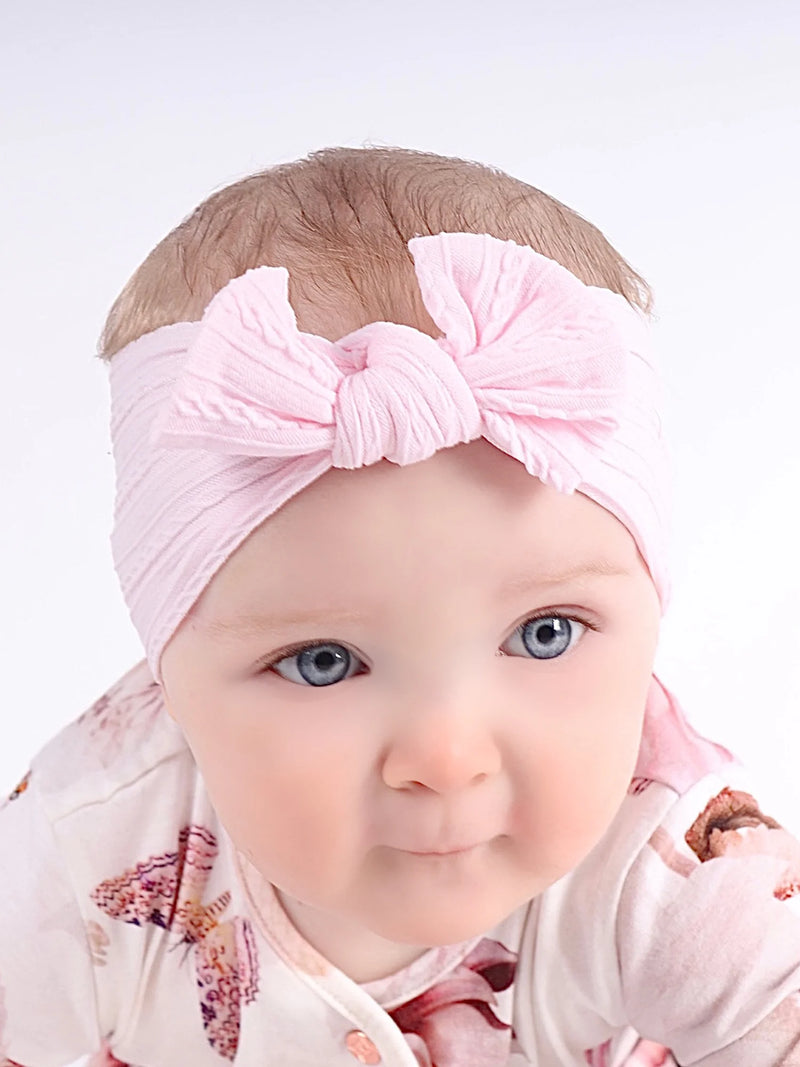 Ziggle Top Bow Headband - Pink