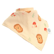 Ziggle hedgehog print bib.