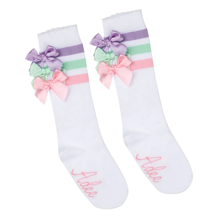 A Dee white noola knee socks - s243914.