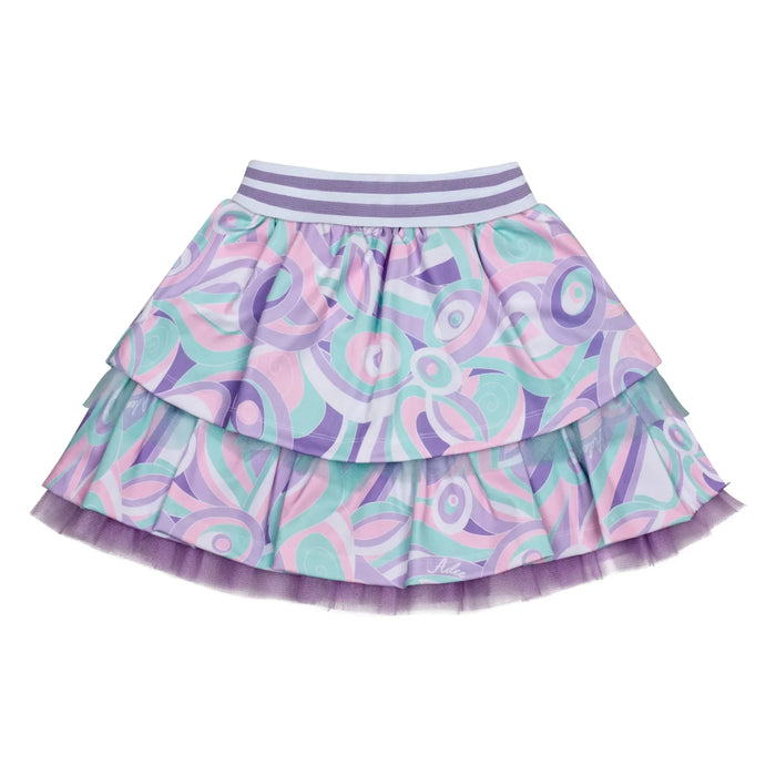 A Dee Nula printed skirt. 