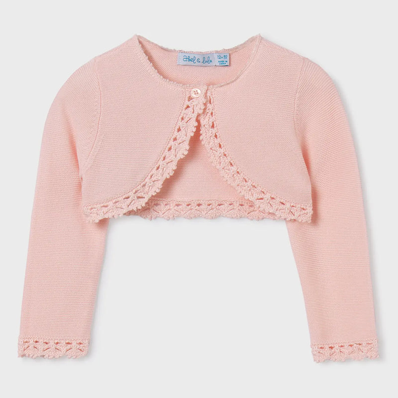 Abel and Lula pink bolero cardigan - 05365.
