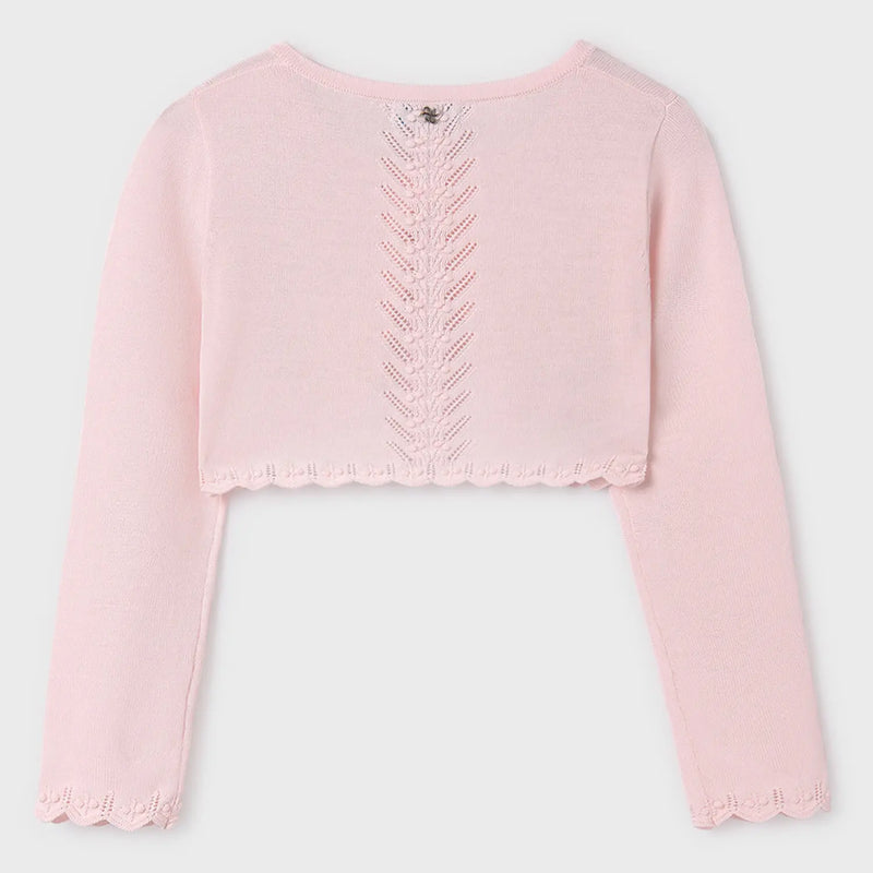 Back of the Abel and Lula  bolero cardigan.